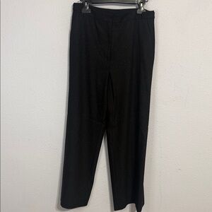 Emerson Rose Women Speckled Black Wool Blend Wide Leg  Pants Size 8